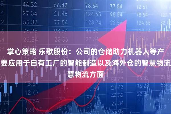 掌心策略 乐歌股份：公司的仓储助力机器人等产品主要应用于自有工厂的智能制造以及海外仓的智慧物流方面