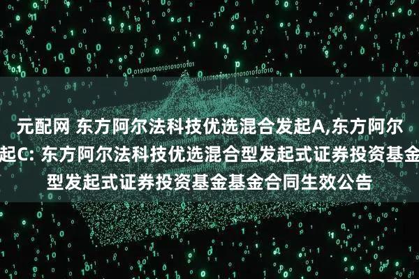 元配网 东方阿尔法科技优选混合发起A,东方阿尔法科技优选混合发起C: 东方阿尔法科技优选混合型发起式证券投资基金基金合同生效公告